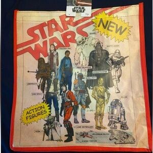 Star Wars Action Figures Vintage shopping reusable foldable Tote Bag